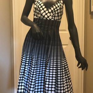 Calvin Klein Black and White Polka Dot Dress 2